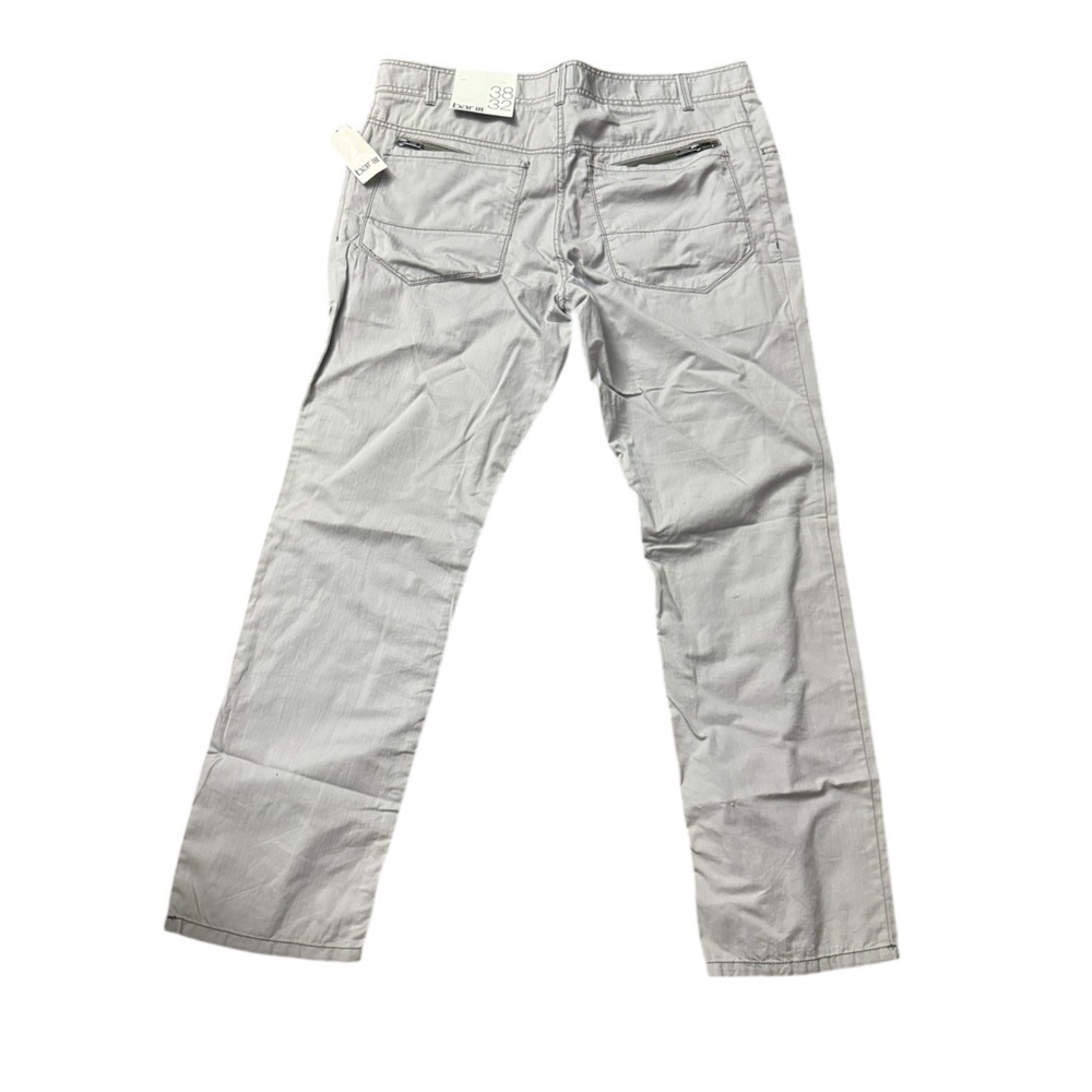 Men’s Bar III Grey 100% Cotton Pants Size 38 - Picture 2 of 4